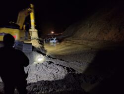 Longsor di Jalur Kebun Kopi Sulteng, Sejumlah Kendaraan Tertimbun