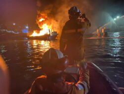 KLM Maryam Indah Terbakar di Perairan Sulteng, 1 Tewas 2 Hilang