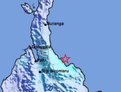 Gempa M4,7 Guncang Sulawesi Tengah, Tak Picu Tsunami
