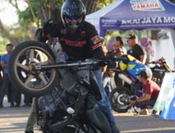 Aksi Seru Stunt Rider di Kota Palu Bikin Penonton Deg-degan!