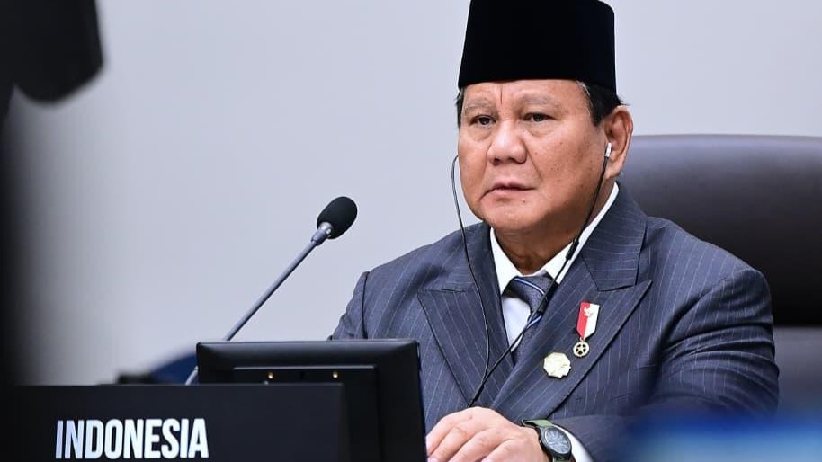 Presiden Prabowo Subianto saat menghadiri KTT APEC 2025 di Korea Selatan.