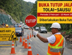 BPJN Terapkan Buka Tutup Jalan Tolai–Sausu, Ini Jadwal Lengkapnya