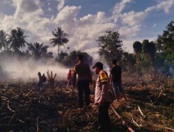 Puntung Rokok Diduga Picu Kebakaran Pekuburan di Parigi Moutong