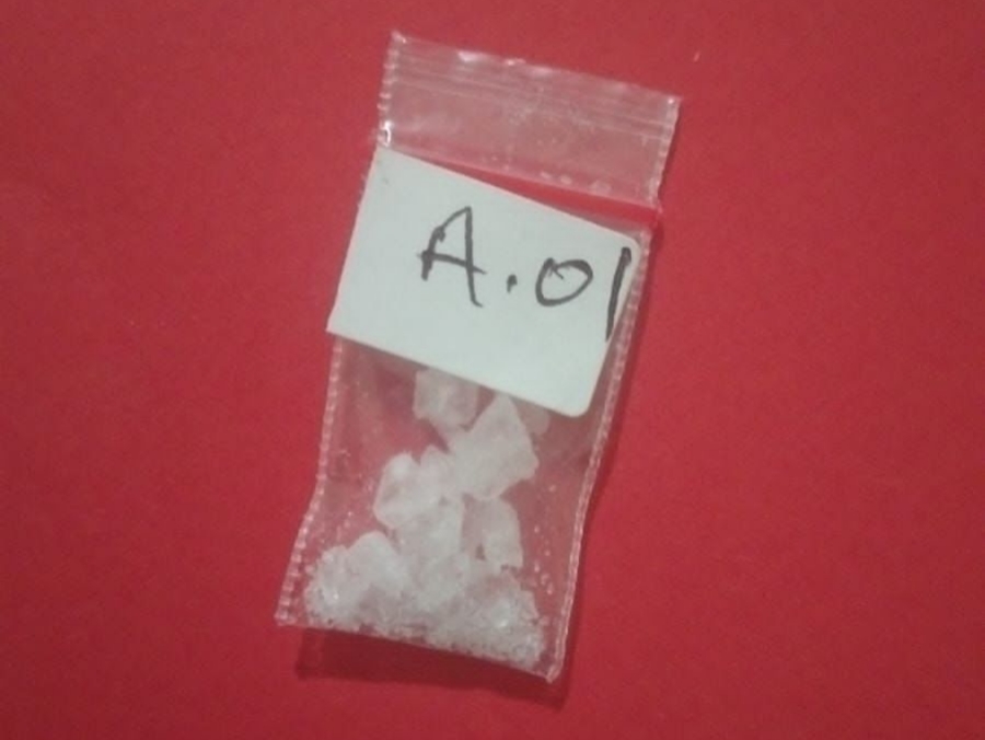 Barang bukti sabu yang disita polisi dalam penangkapan pengedar sabu di Kota Palu.