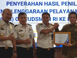 Imigrasi Palu Raih Predikat Pelayanan Terbaik dari Ombudsman